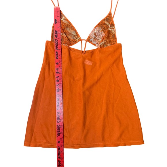 La Perla Orange Lace Chemise - Picture 6 of 7